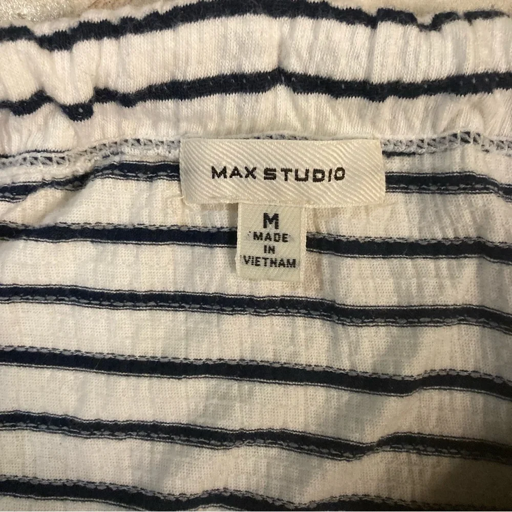 Max Studio Striped Tank Top - Picture 3 of 3